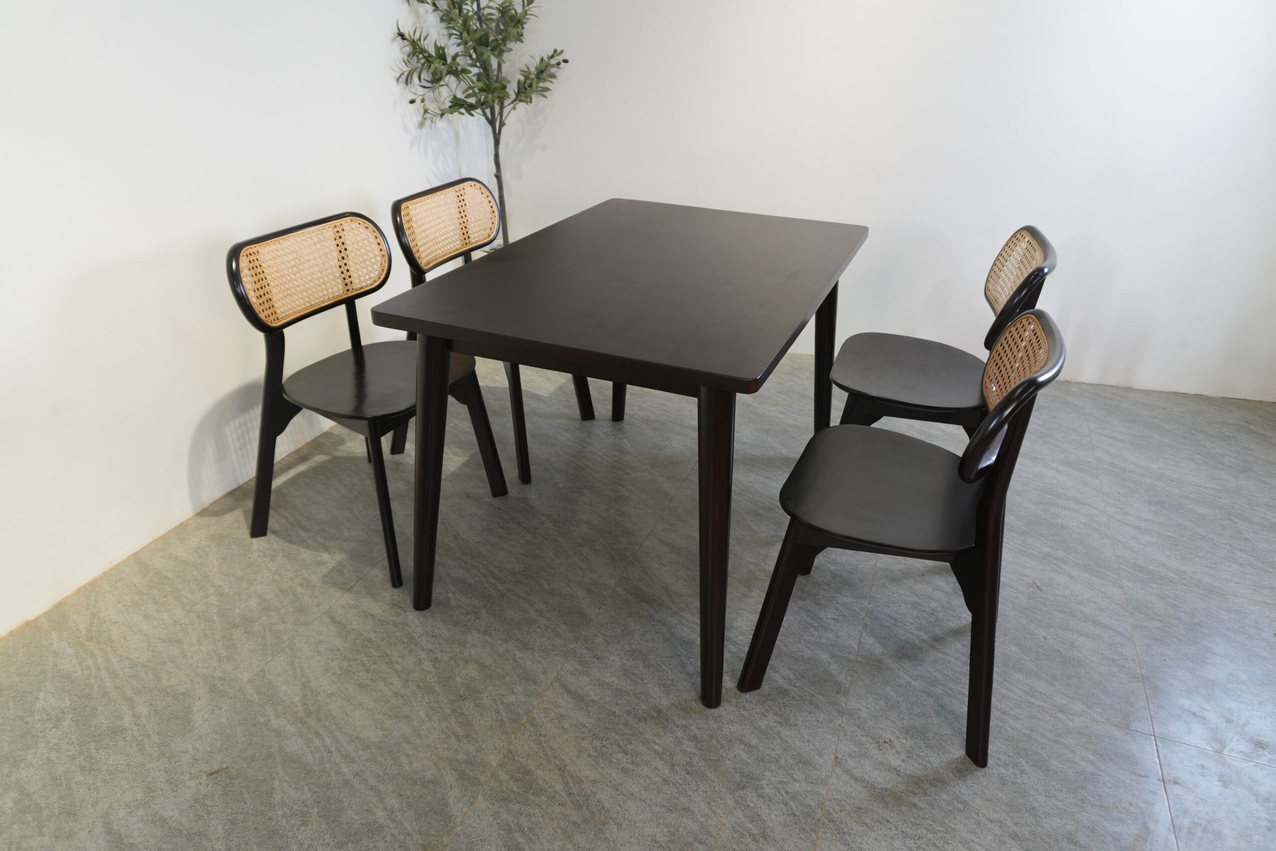 set meja makan kayu jati